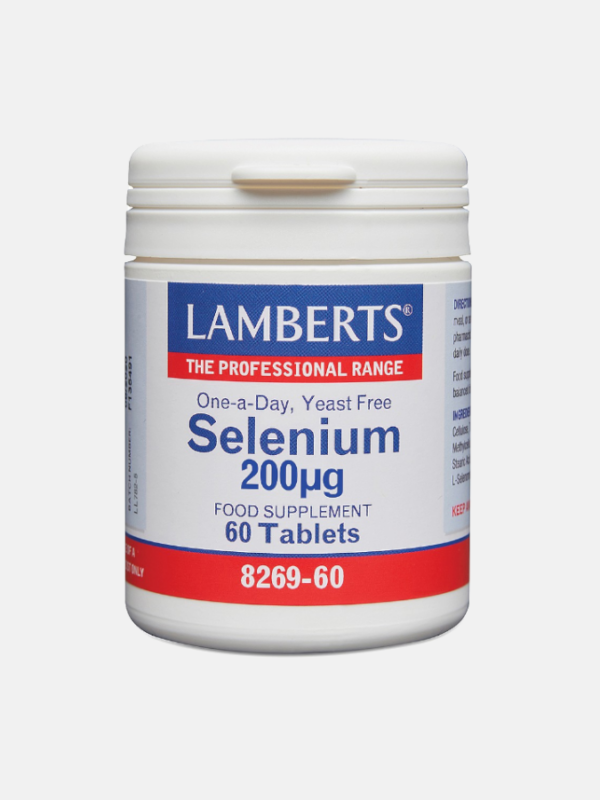 Selenio 200mcg - 60 comprimidos - Lamberts