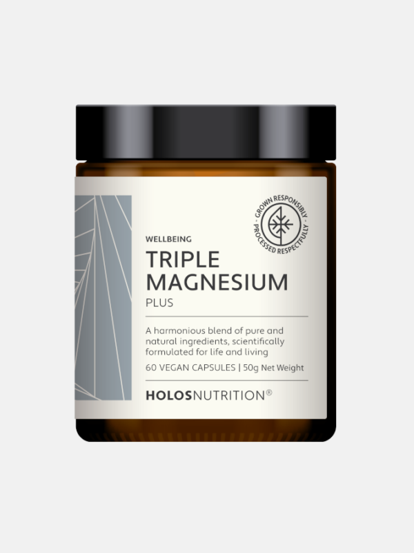 Triple Magnesium Plus - 60 cápsulas - HOLOS Nutrition