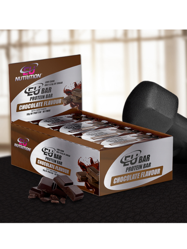 EU Protein Bar Chocolate - 12 x 55g - EU Nutrition