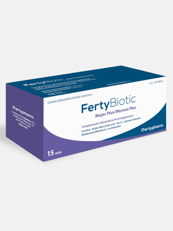 FertyBiotic Mujer Plus - 15 sticks - Fertypharm