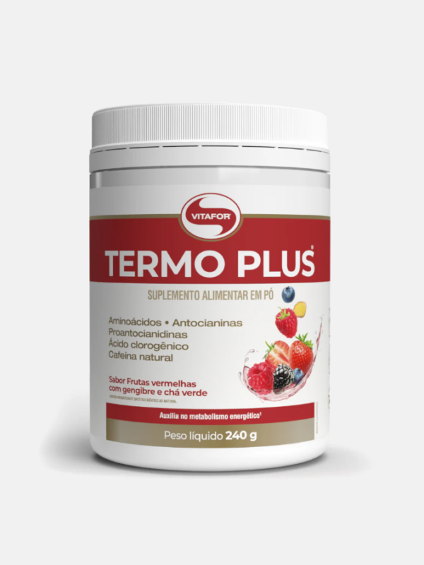 Termo Plus Frutos Rojos Jengibre Té Verde - 240g - Vitafor