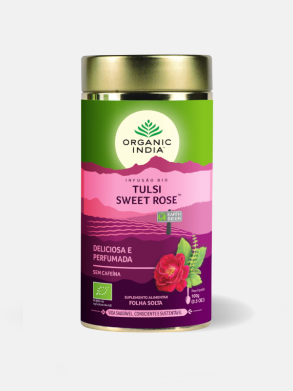 Tulsi Sweet Rose Infusión Bio - 100g - Organic India