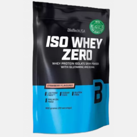 Iso Whey Zero Fresa – 500g – Biotech USA