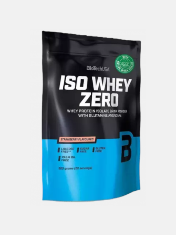 Iso Whey Zero Fresa - 500g - Biotech USA