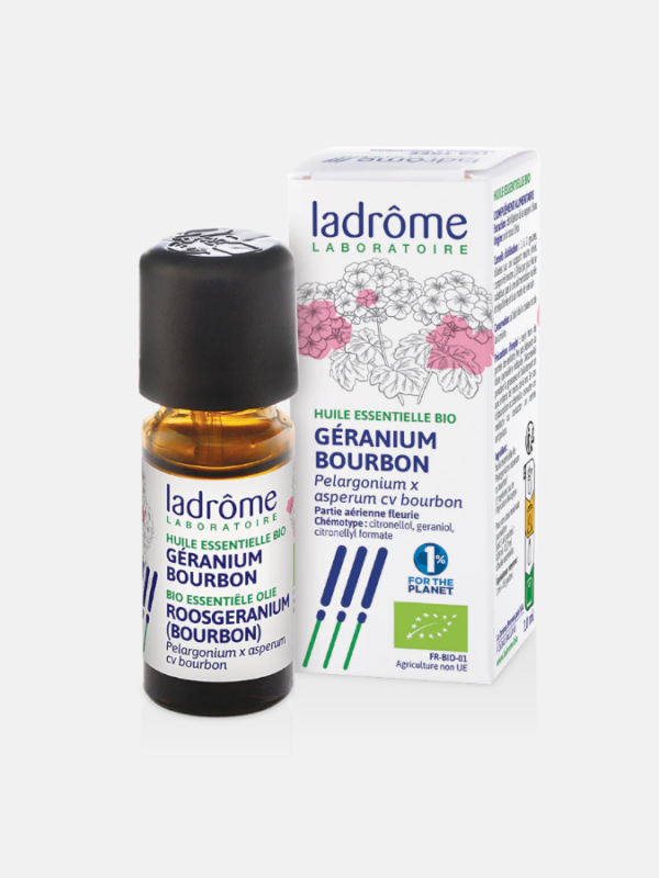 AE Geranio Rosa Pelargonium x asperum cv bourbon Bio - 10ml - Ladrôme