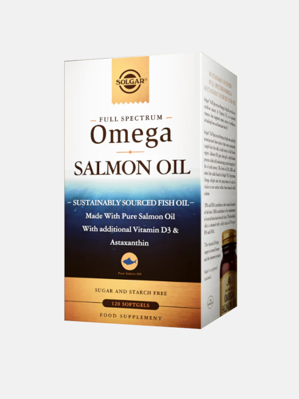 Full Spectrum Omega Salmon Oil - 120 cápsulas - Solgar