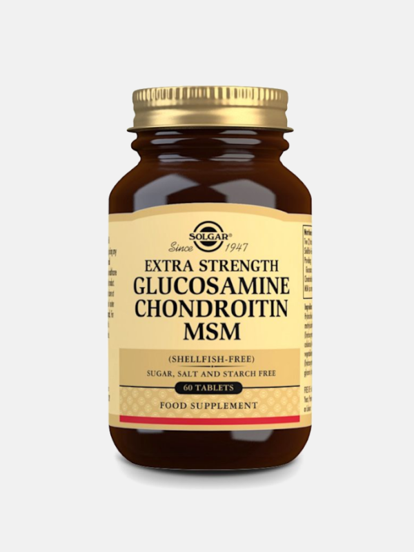 Glucosamine Chondroitin MSM Extra Stregth -  60 comprimidos - Solgar