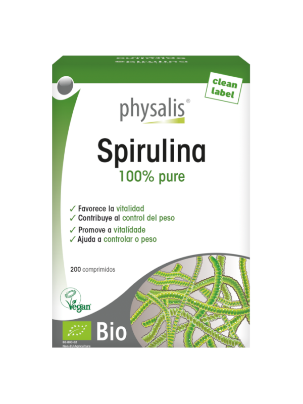 Spirulina - 200 comprimidos - Physalis