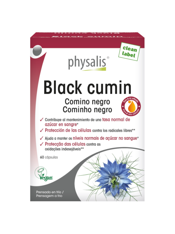 Black Cumin Comino Negro - 60 cápsulas - Physalis