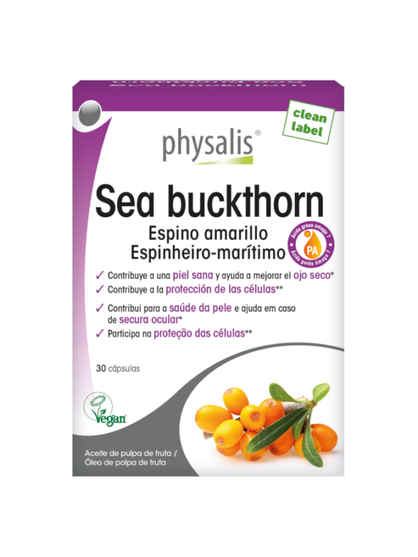 Sea Buckthorn Espino amarillo - 30 cápsulas - Physalis