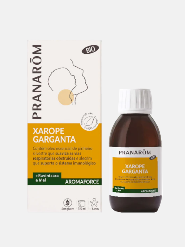 AROMAFORCE Jarabe de Garganta + Ravintsara y Miel - 150 ml - Pranarom