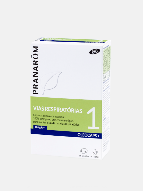 OLEOCAPS Vias respiratórias 1 BIO - 30 cápsulas - Pranarom