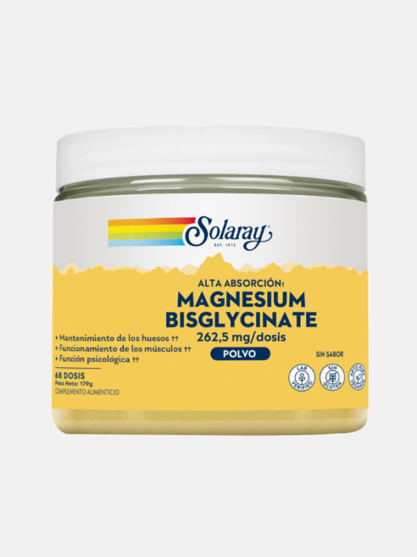 Magnesium Bisglycinate - 179g - Solaray