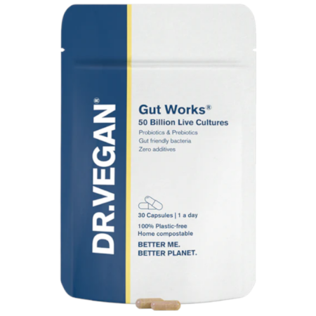 Gut Works Pre & Probiotic – 30 cápsulas – DR.VEGAN