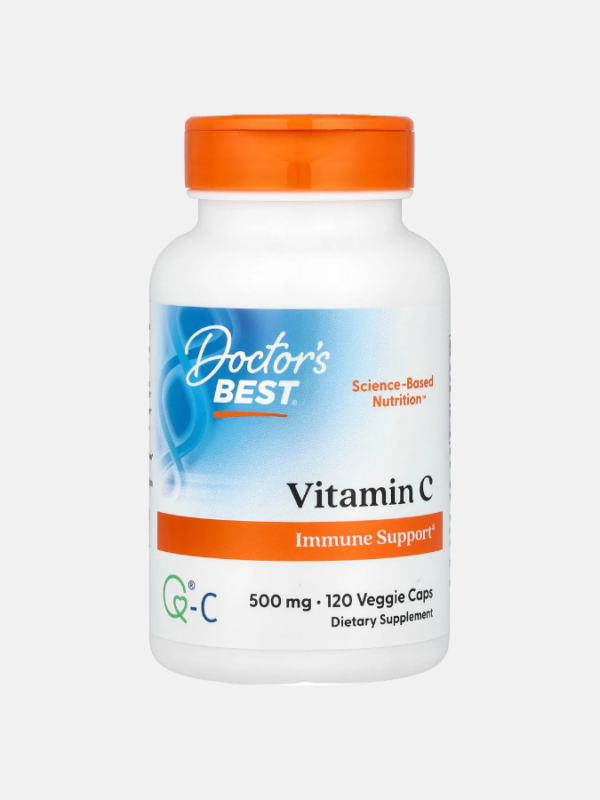 Vitamin C with Q-C 500mg - 120 veggie caps - Doctor's Best