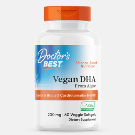 Vegan DHA from Algae 200mg – 60 veggie softgels – Doctor’s Best