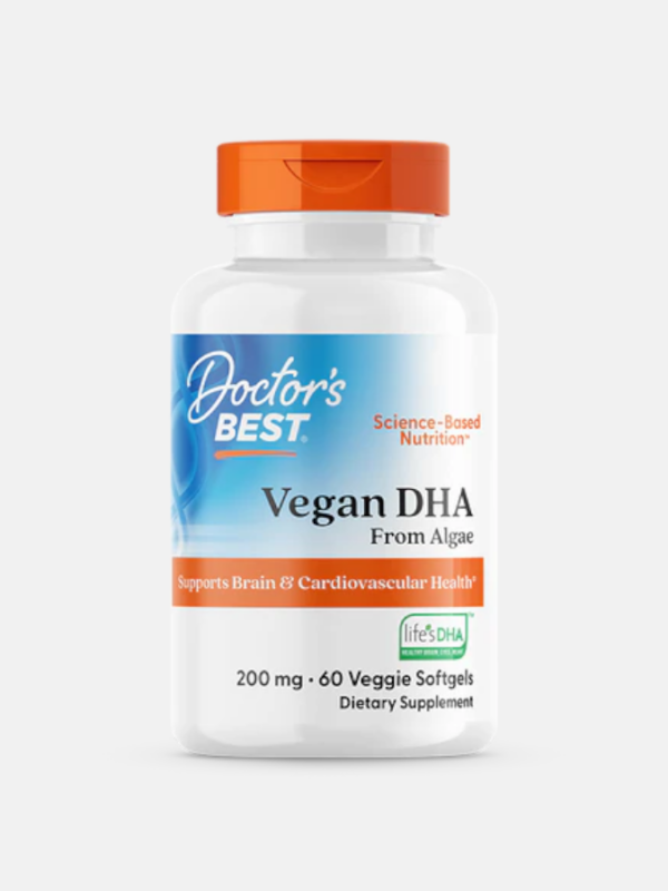 Vegan DHA from Algae 200mg - 60 veggie softgels - Doctor's Best