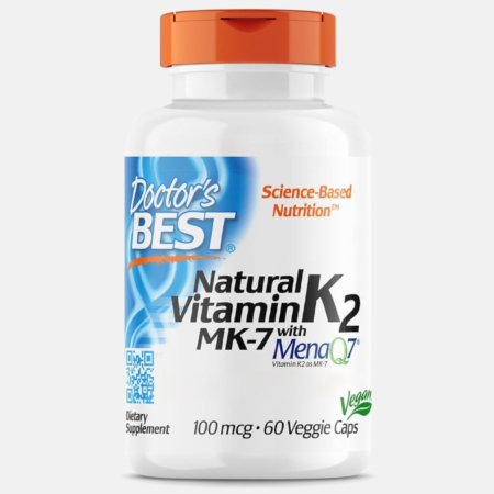 Vitamin K2 MK-7 with MenaQ7 100mcg – 60 veggie caps – Doctor’s Best