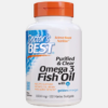 Purified & Clear Omega 3 Fish Oil with Goldenomega - 1000mg - 120 Marine Softgels - Doctor's Best