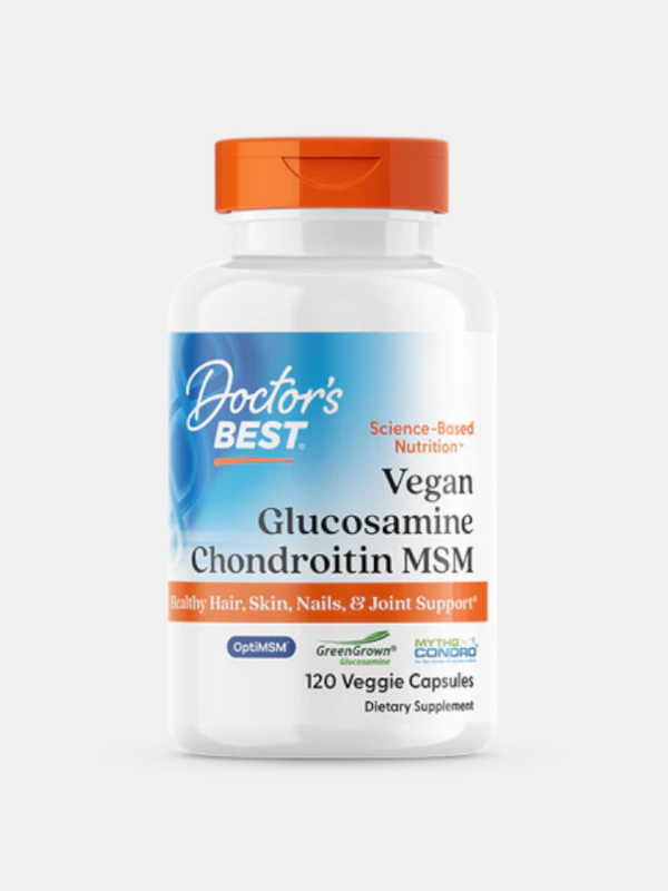 Vegan Glucosamine Chondroitin MSM - 120 veggie caps - Doctor's Best