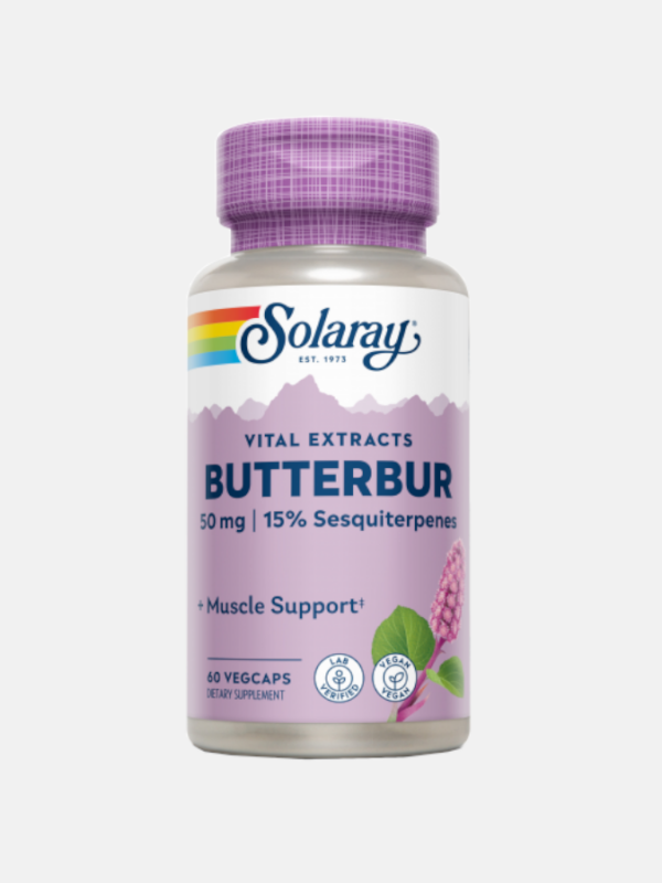 Butterbur (petasita) - 50mg - 60 cápsulas - Solaray