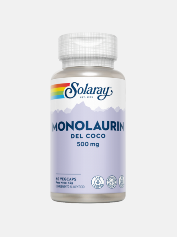 Monolaurina 500 mg - 60 cápsulas - Solaray