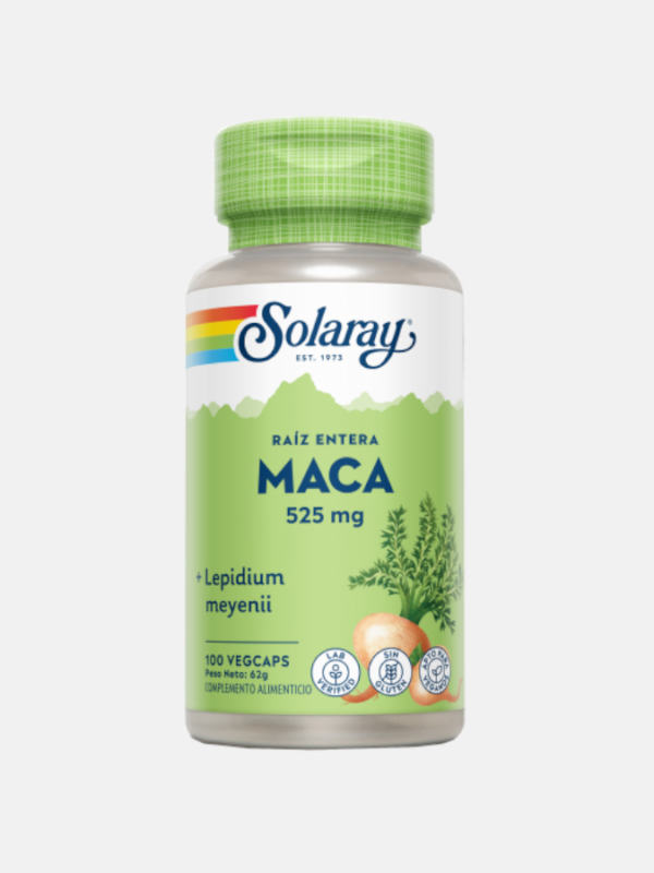 Maca 525mg - 100 cápsulas - Solaray