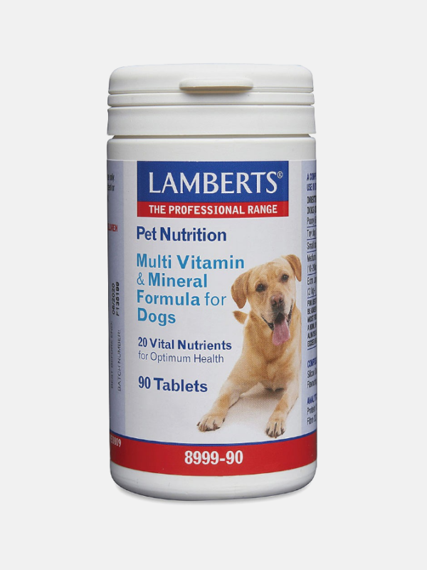 Multi Vitamin and Mineral Formula for Dogs - 90 comprimidos - Lamberts