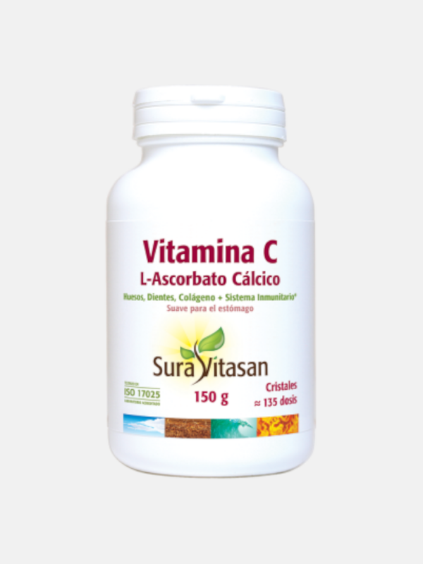 Vitamina C L-Ascorbato Cálcico - 150g - Sura Vitasan