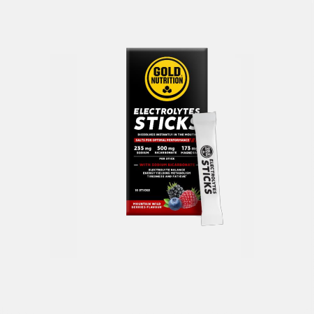 Electrolytes Wild Berries Sticks – 10 sticks – Gold Nutrition