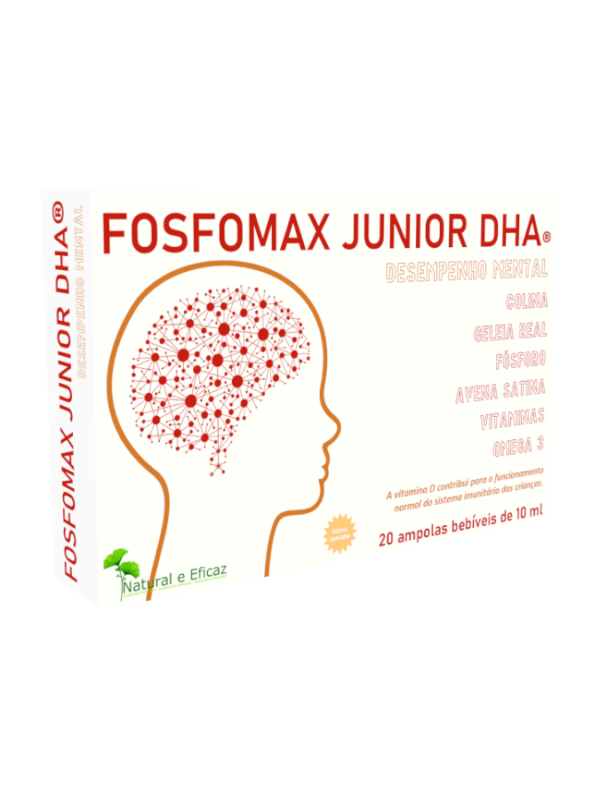 Fosfomax Junior DHA - 20 ampollas - Natural e Eficaz