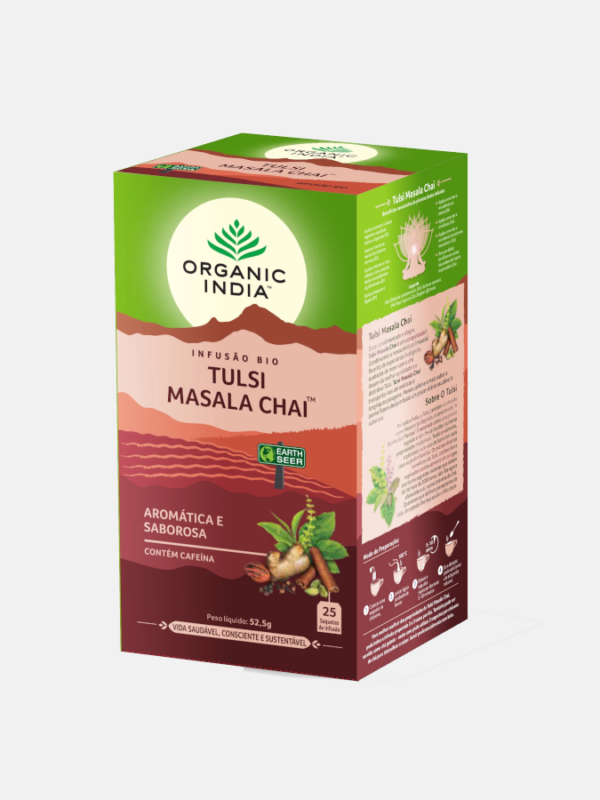 Tulsi Masala Chai Infusión Bio - 25 sobres - Organic India