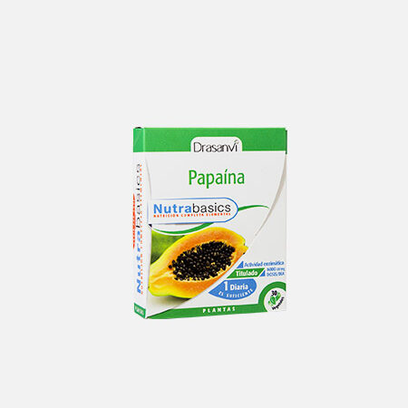 Papaína Nutrabasics – 30 cápsulas – Drasanvi