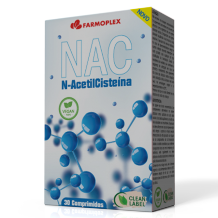 NAC N-Acetilcisteína Vegana – 30 comprimidos – Farmoplex