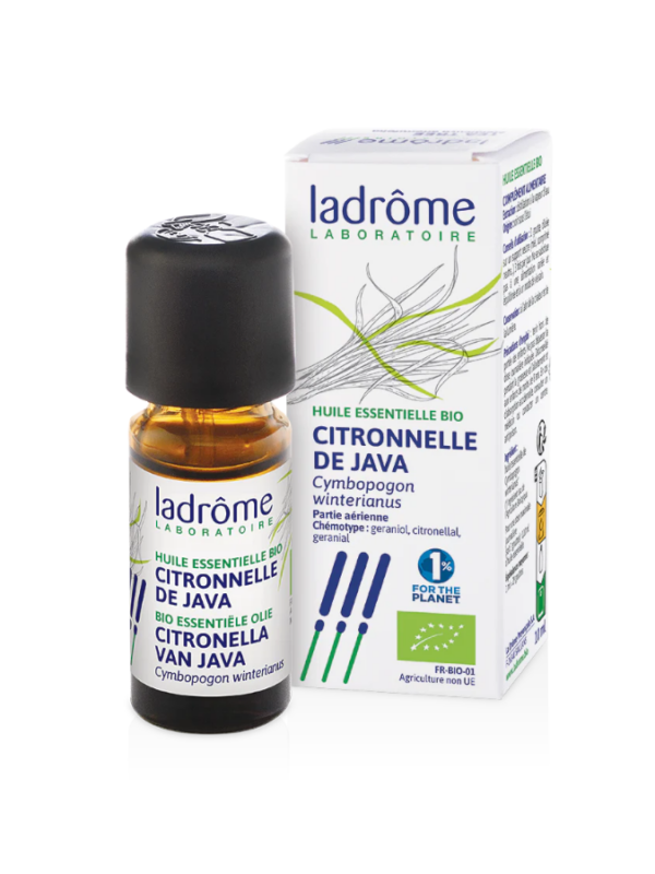 AE Citronela de Java Cymbopogon winterianus Bio - 10ml - Ladrôme