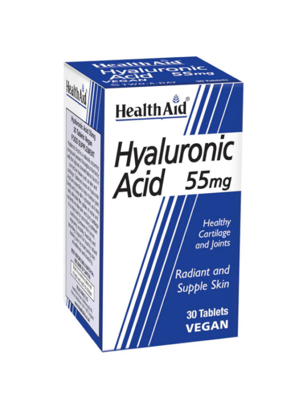 Ácido Hialurónico - 55 mg - 30 Tabletas - Health Aid