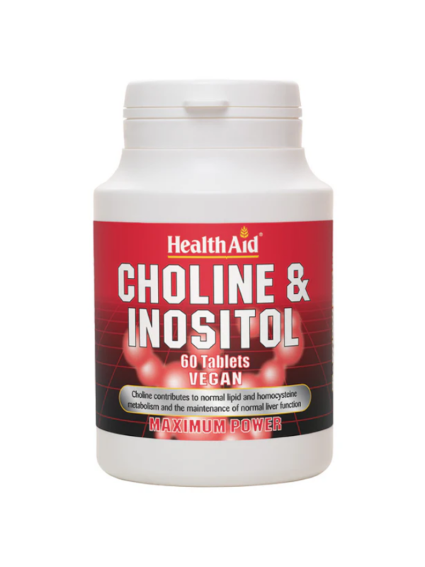 Colina e Inositol - 60 Tabletas - Health Aid