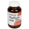 Fibra de cáscara de psyllium - 1000 mg - 60 cápsulas - Health Aid