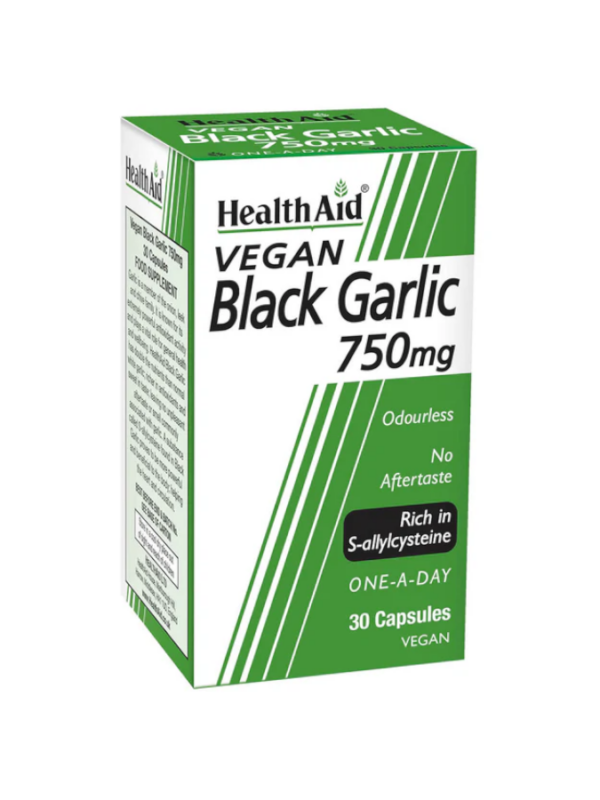 Ajo Negro (rico en s-alilcisteína) - 30 Cápsulas Vegetales - Health Aid