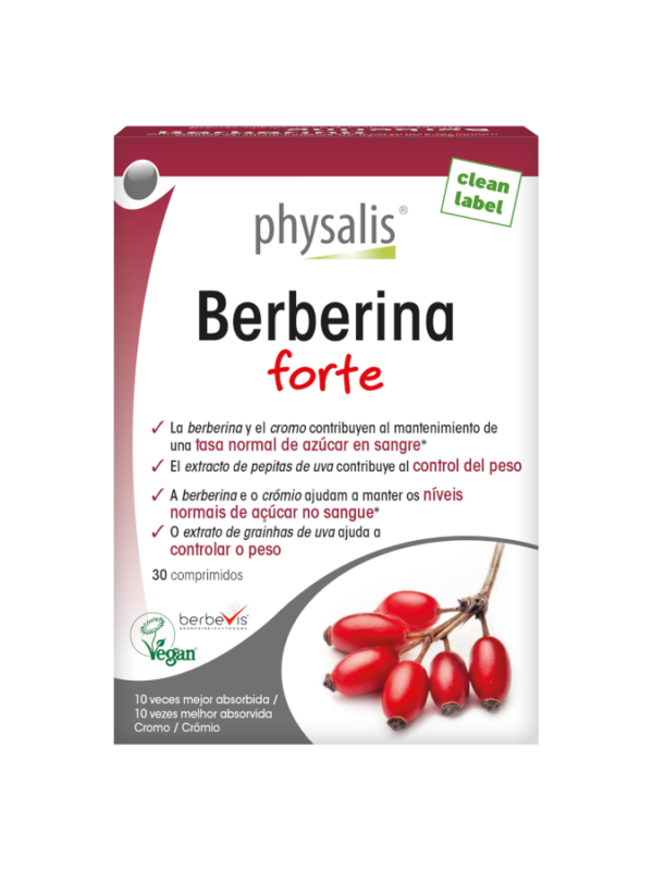 Berberina forte - 30 comprimidos - Physalis