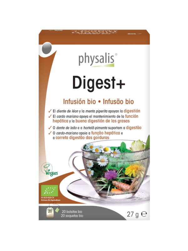 Digest+ infusión bio - 20 sobres - Physalis