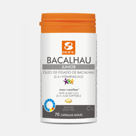 Aceite de Hígado de Bacalao Junior – 70 cápsulas – Biofil