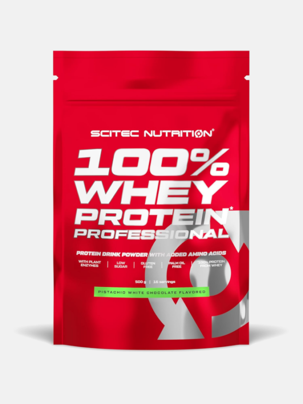 100% Whey Protein Professional Pistachio White Chocolate - 500g - Scitec Nutrition