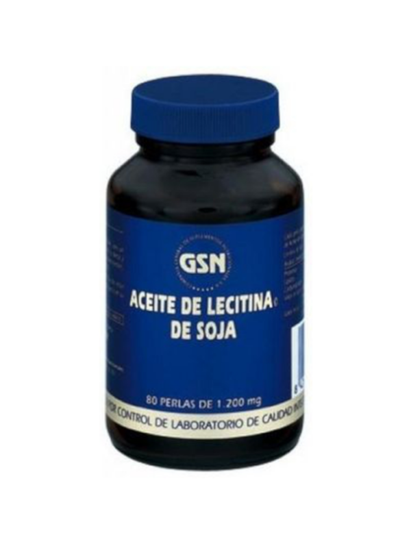 Lecitina de Soja - 1200 mg - 80 perlas - GSN