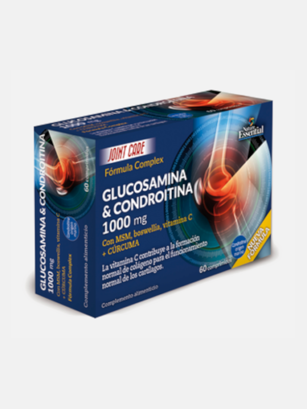 Glucosamina Condroitina MSM 1000mg - 60 comprimidos - Nature Essential