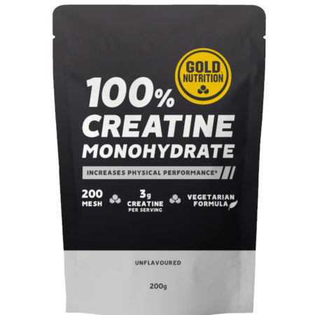 100% Creatine Monohydrate Unflavoured – 200g – Gold Nutrition