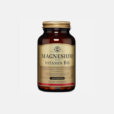 Magnesio con Vitamina B6 – 250 comprimidos – Solgar