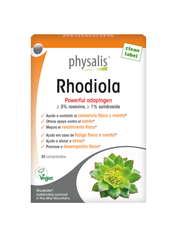 Rhodiola - 30 comprimidos - Physalis