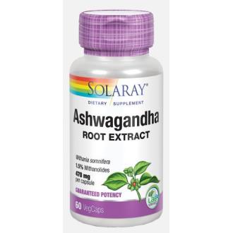 Ashwagandha – 470 mg – 60 cápsulas – Solaray