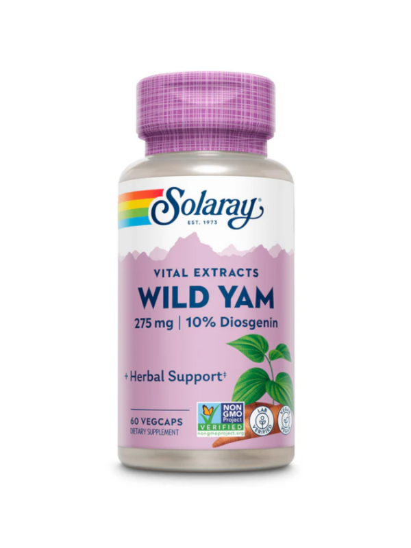 Wild Yam - 60 cápsulas - Solaray